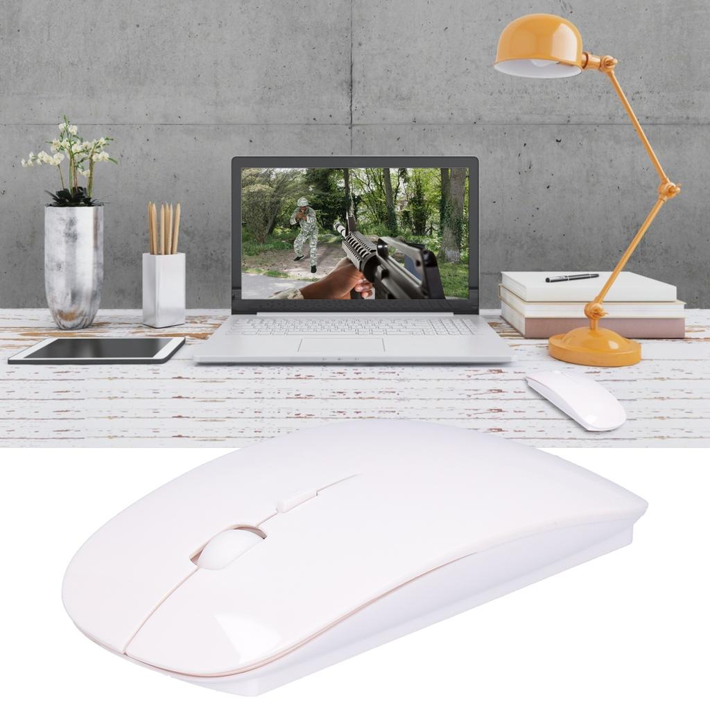 Wireless Mouse Smart Slim Portable 2.4G Cordless Mouse with USB Receiver for   Laptop Computer Tablet