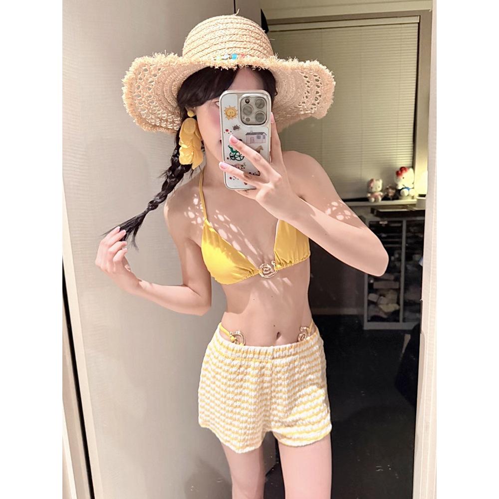 2026 Women's Three-Piece Slimming Bikini for Sweet Vacation