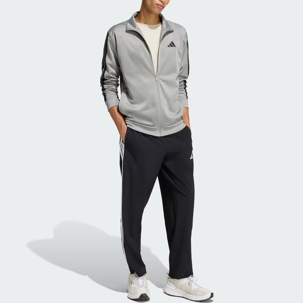 Adidas Sportswear FW25 Dayready Tracktop Zip Stripe Stand Collar Warm Sports Long Sleeve Jacket Men jackets KC1381