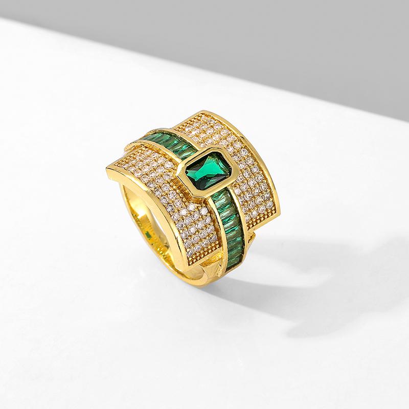 

Элегантное геометрическое кольцо с кубическим цирконием для стильных женщин. Свадьбы, помолвки, хип-хоп и панк-стиль. Потрясающий циркон. open