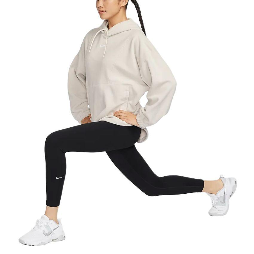 Nike Therma-Fit One Oversized Pullover Fleece Hoodie Women Hoodies Light-Brown White FV8077-104