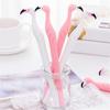 2Pcs Flamingo Silicone 0.5mm Gel Pen Student Stationery School Supply Black Ink
