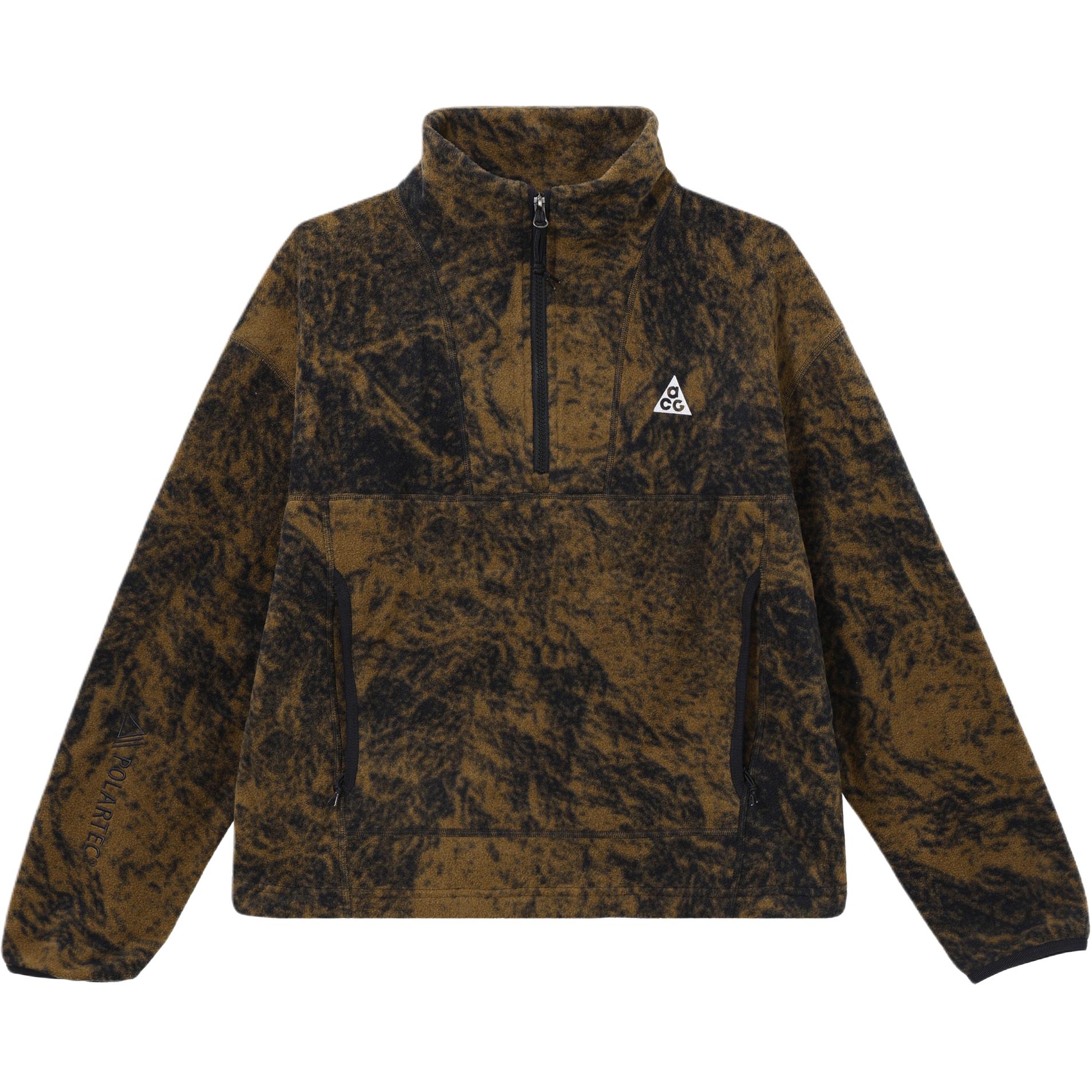 Nike ACG THERMA FIT Sweatshirts Women s Brown Stand Collar Moderate Regular DM4329-242 S