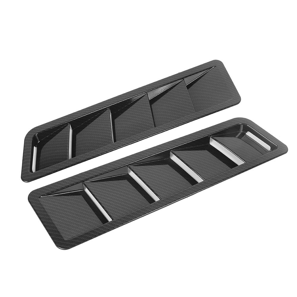 

Панель воздухозаборника капота автомобиля, жалюзи, крышка вентиляционного отверстия для охлаждения двигателя из АБС-пластика, аксессуар для отделки, углеродное волокно