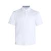 AVAVE Men'S Collared Solid Short Sleeve Golf T-Shirt White
