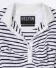 SCULPTOR Shirring Tennis Shirt White/Navy Stripe