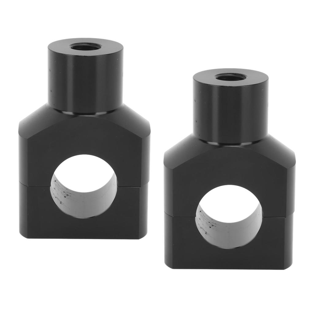 Motorcycle Handlebar Bracket Clamps Metal Riser Mount for 25mm Diameter Handlebars Motorcycle Electric Vehicles Black