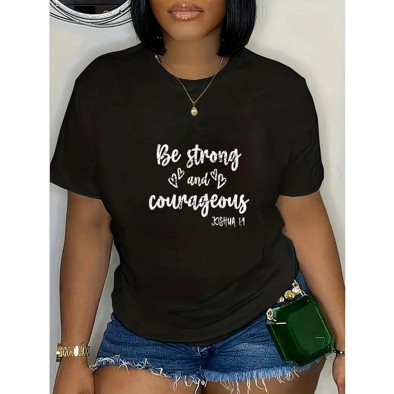 

Plus-size women s clothing, women s T-shirt - Soft everyday casual crew-neck top - attire for women - Short-sleeved geometric pattern print S чёрный