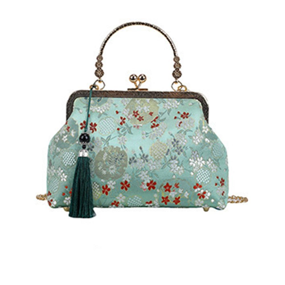 Flower Chinese Style Handbag Elegant Crossbody Bags Luxury Cheongsam Banquet Bag  Travel