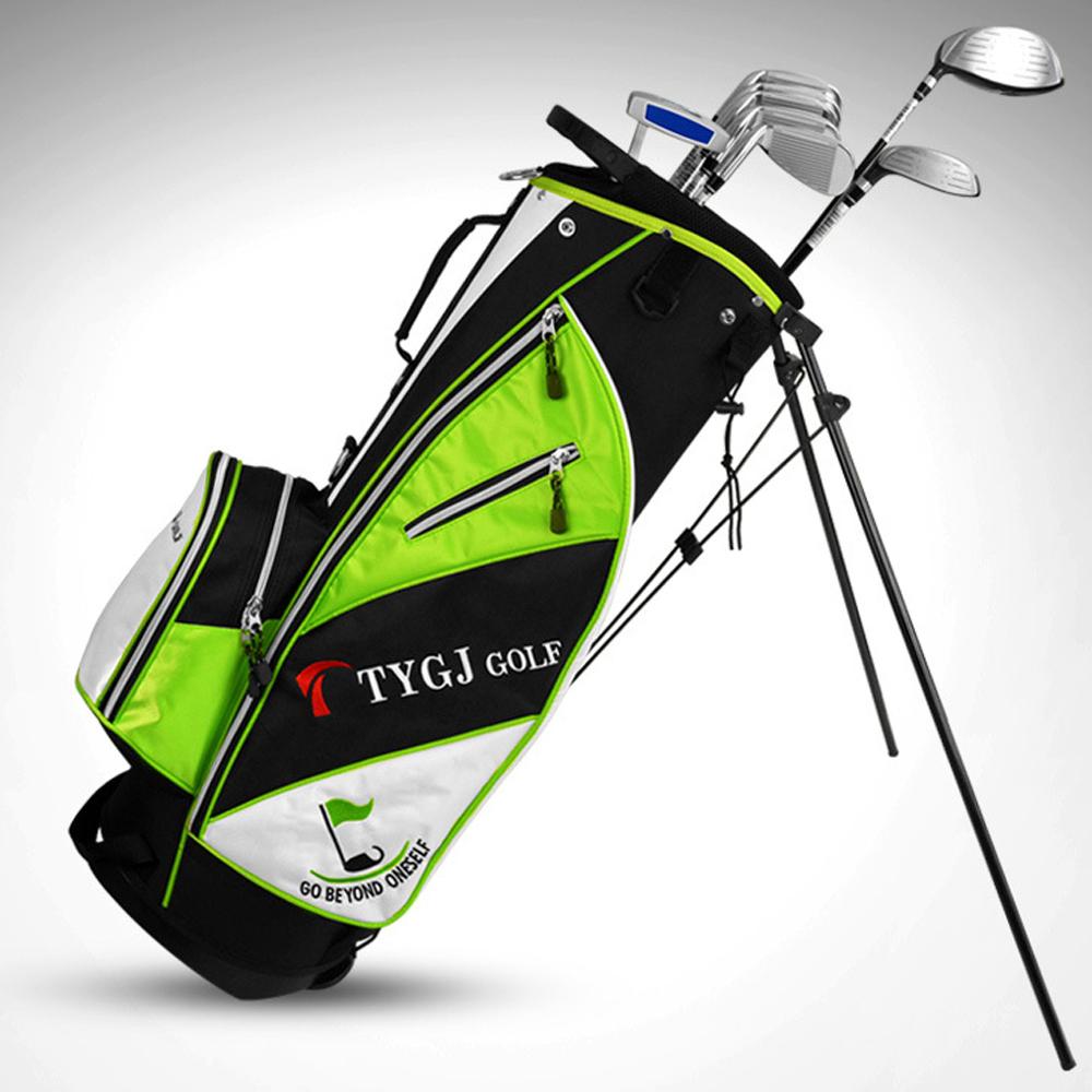 Portable Golf Rack Bag With Braces Bracket Golf Bag With Stand Support Lightweight Golf Bag