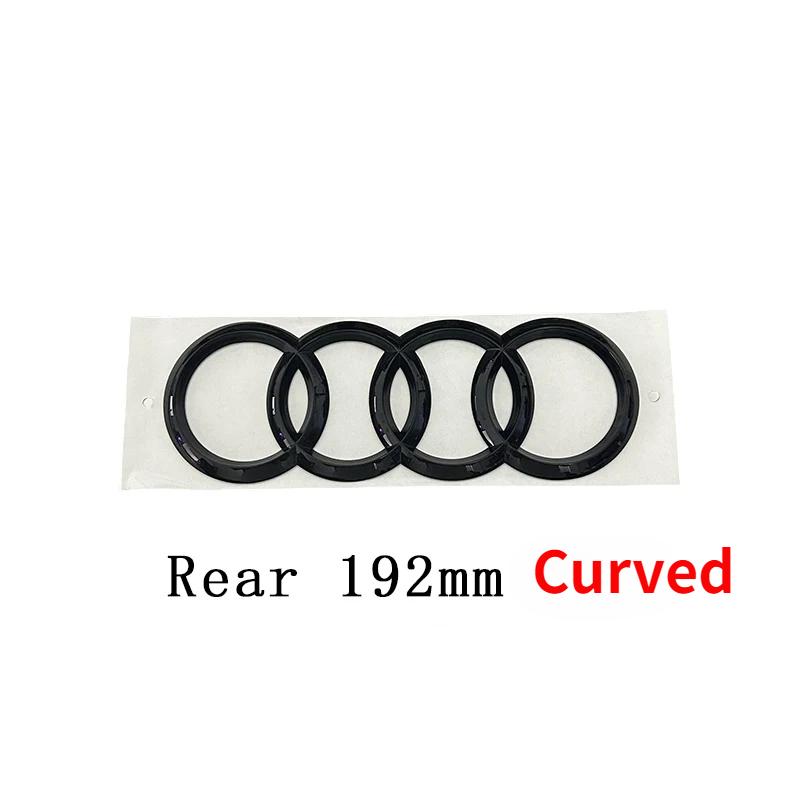 for S A5 2010-2019 2020-2024 2.0T S Line Quarrto Sticker 4Ring ABS 192mm 273mm 249mm Car Front Emblem Rear Trunk Decoration