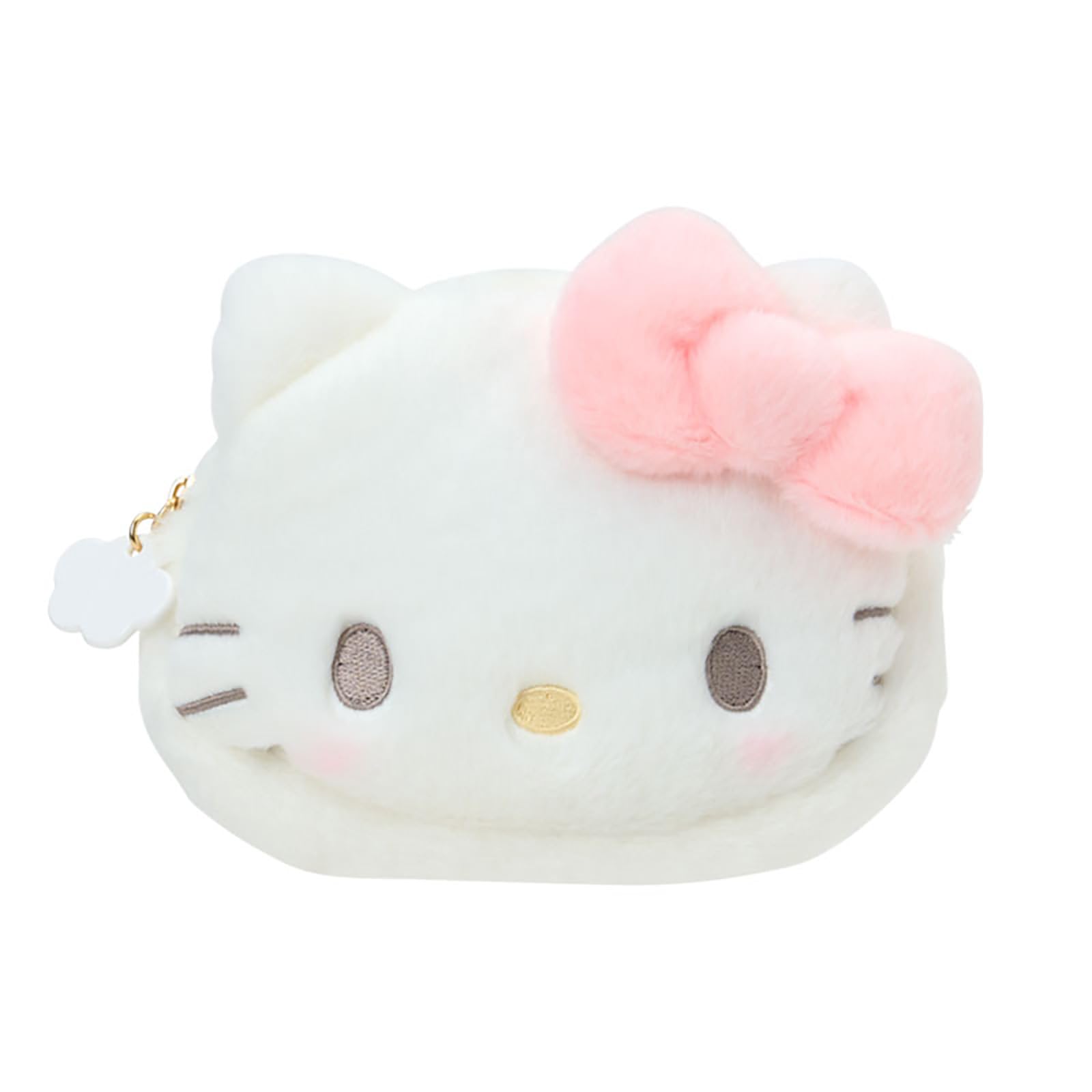 Sanrio Hello Kitty Pouch on a Fluffy 661465 Face-Shaped (Napping Cloud)