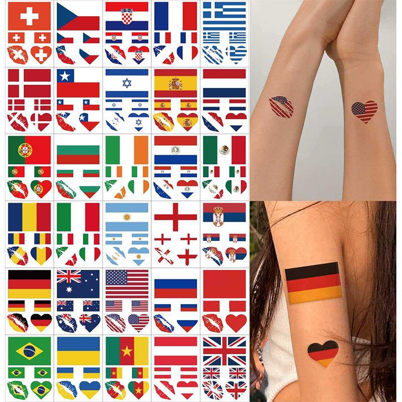 

2026 US-Canada-Mexico World Cup Fan Supplies: Mexico Face Stickers, Waterproof Games, National Day Stickers