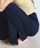 Debiweeo Layered Wrap Bootcut Pants (Set) Devi-B0084-Navy