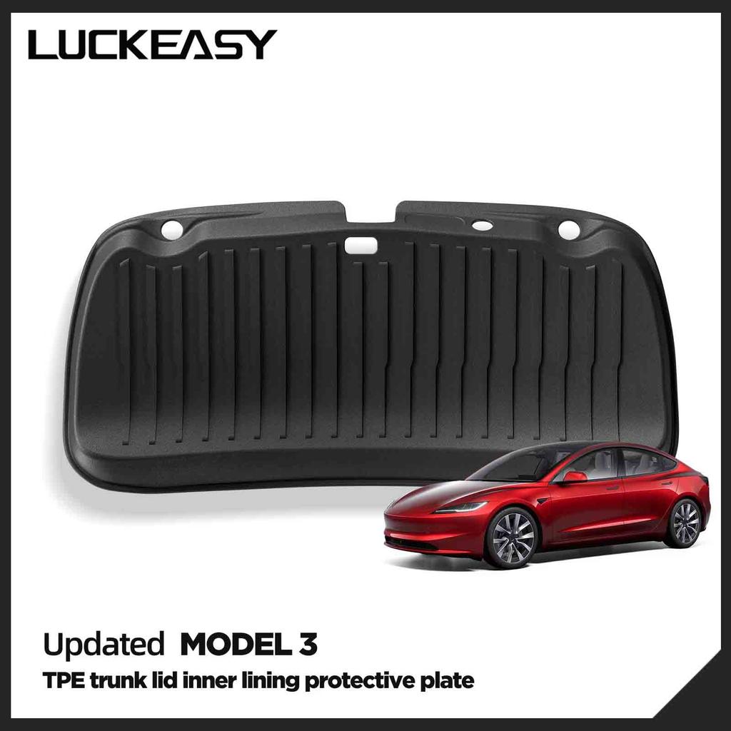 LUCKEASY for Tesla Model 3 Highland 2024 2025 Rear Trunk Door Anti-dirt Mat Trunk Tailgate Protection Pad Car Accessories
