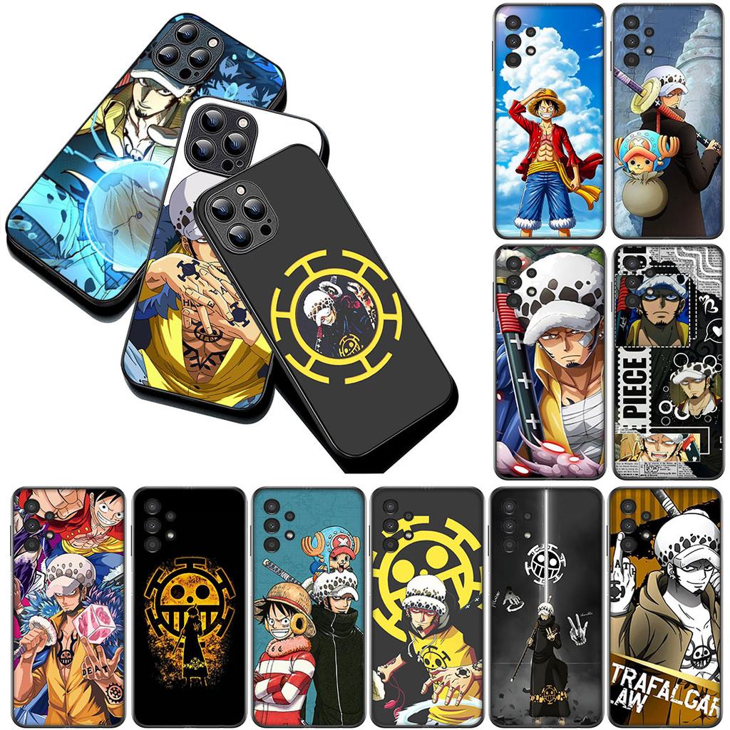 for Samsung Galaxy S22 S21 S20 FE Ultra Plus A07 A17 A15 A16 A25 A57 A37 Cover Phone Case ONE Luffy PIECE Trafalgar D Water Law