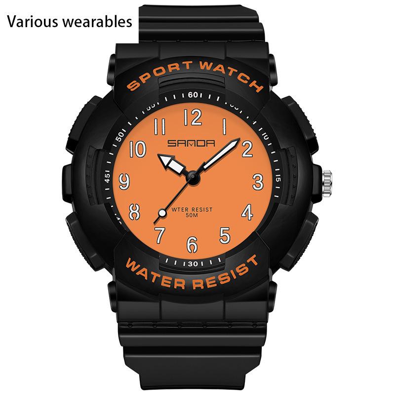 

Молодые студенты маленькие свежие электронные часы цифровые модные все в одном водонепроницаемые мужские и женские студенческие часы