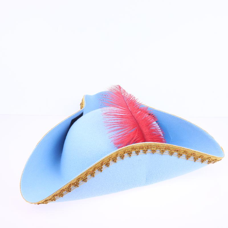 Retro Creative Feathers Pirate Hat Cosplay Pirate Cap Captain Hats Halloween Carnival Party Costume Props Holiday Gifts