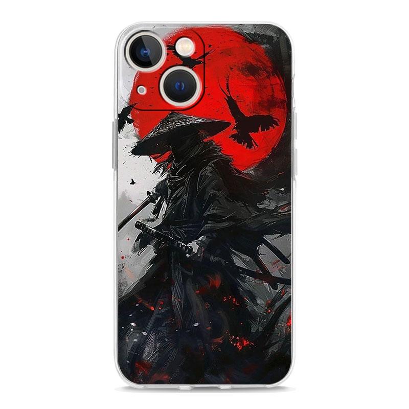 Phone Case For iPhone 17 Cases iPhone Air 16 15 12 13 14 Pro Max 7 8 Plus 16Pro iPhone11 Cover Japanese Bushido Samurai