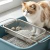 Cat-Litter Filtering Sieve Easy to Clean Mesh Sifter with Wire Legs Reusable