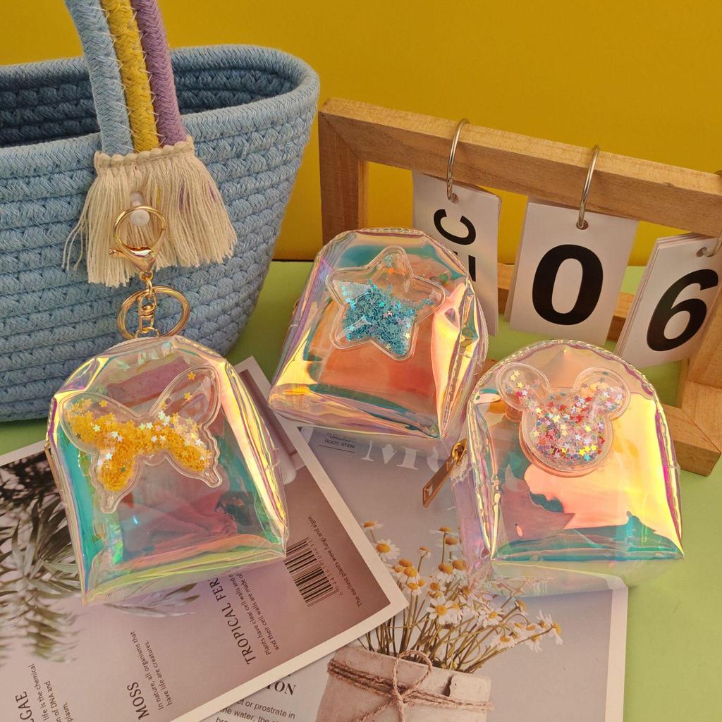 Colorful Heart-Shaped Mini Coin Purse: Portable Bag for Lipstick & Earphones