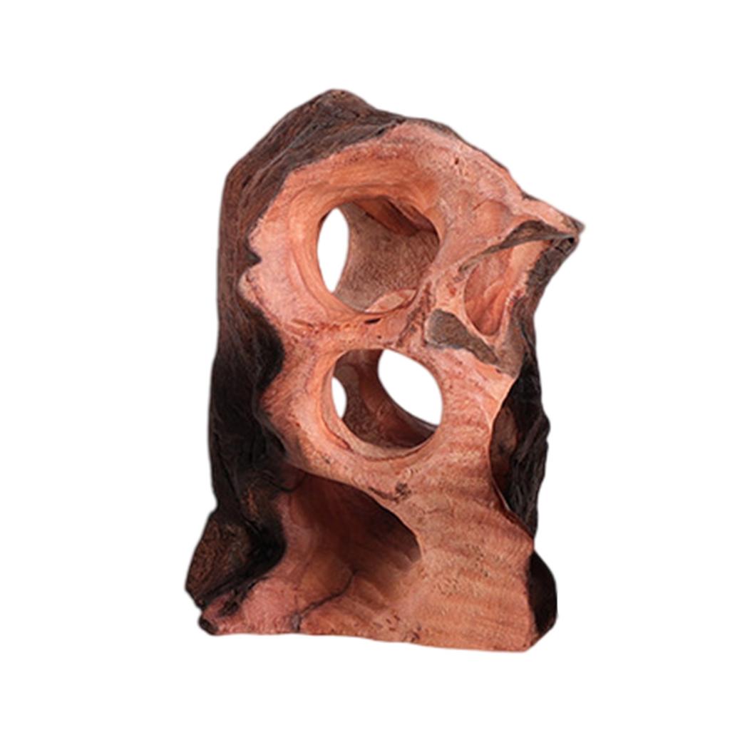Natural Driftwood Aquarium Decoration Tree Stump with Hiding Holes for Fishtanks Random Styles Fishtank Landscape Figure