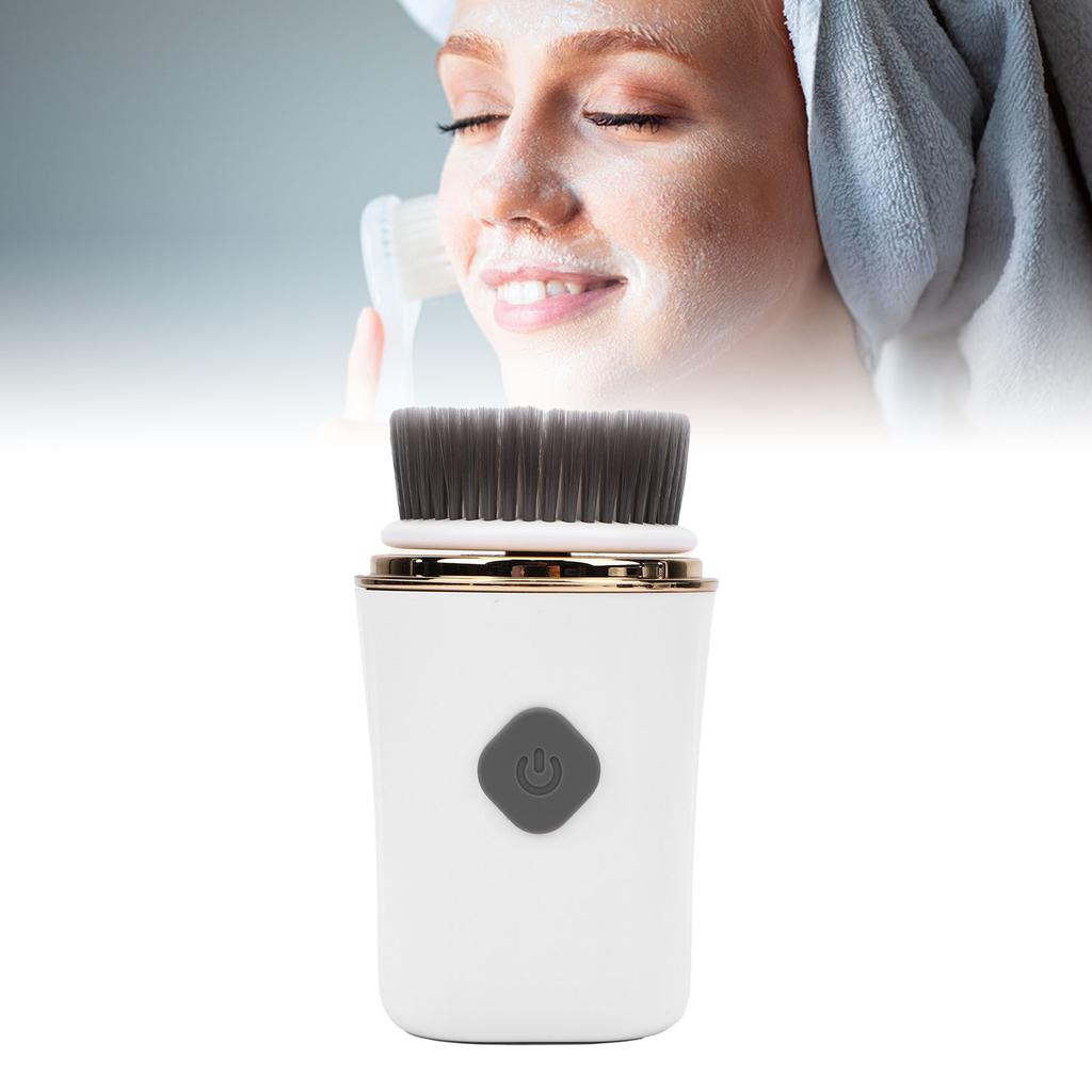 2 in 1 Facial Cleansing Brush Rotating Water Proof Face Scrubber Exfoliator for Cleaning