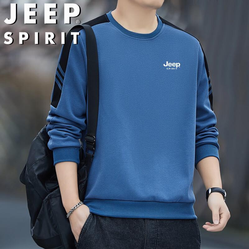 

JEEP SPIRIT Men s Casual Long Sleeve Crew Neck Top 5XL