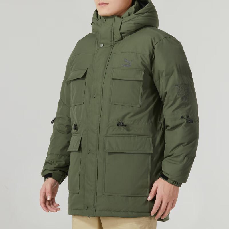 PUMA Casual Outdoor Warm-up Jacket Unisex Jackets Military-Green 539760-95