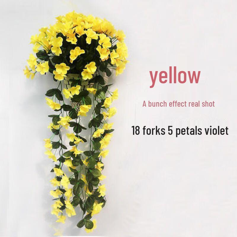 Искусственная фиолетовая цветочная лоза