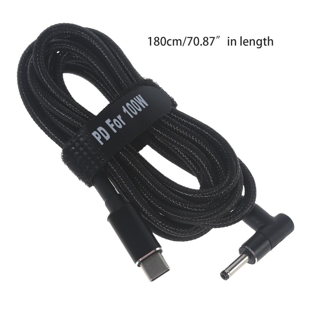 USB Type C USB-C To DC 18.5-20V 3.5x1.35mm Power Plug PD Emulator Trigger Cable for Laptop