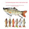 Fishing Lure 5 Segments Crank 3D Eyes Fish Shape Tackle Hook 10cm/17g 1pc