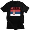 Custom Mens Serbia Flag T Shirt ShortSleeve Cotton Tshirts Tshirt Casual Tees Clothing