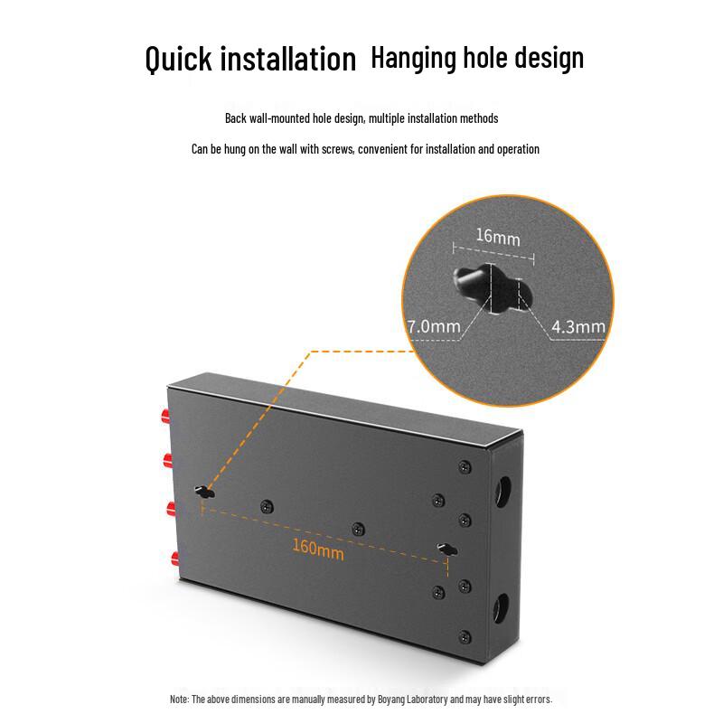BOYANG 4-Port FC Single-Mode Fiber Optic Terminal Box