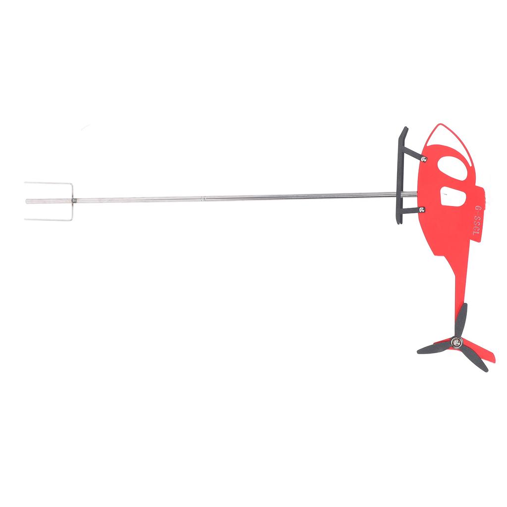 Outdoor Weathervane Red Metal Rotating Airplane Weathervane Wind Direction Indicator for Patio Garden Decor