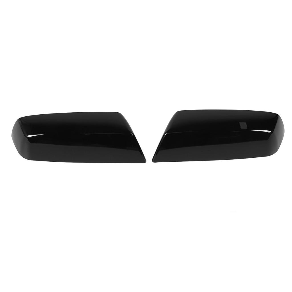Pair of Rearview Side Mirror Cap Protective Easy Installation 22919758 for 2500 HD 3500 HD 2015 To 2019 Glossy Black
