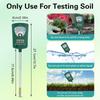 7-in-1 Soil pH Meter Analyzer Moisture Sensor Soil Tester for Gardening Hydroponics Planting PH Fertility Temperature Humidity