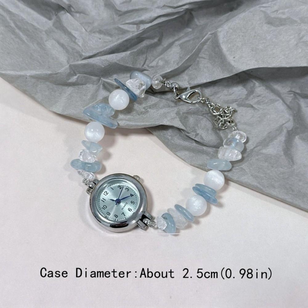 Beaded Bead Chain Watch Dopamine Quartz Watch New Bracelet Watch  Women Girls