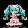 10cm #1939 Hatsune Miku Anime Figure 15th Anniversary Strawberry Miku Action Figure #1940 PVC Collection Model Doll Toys Gift