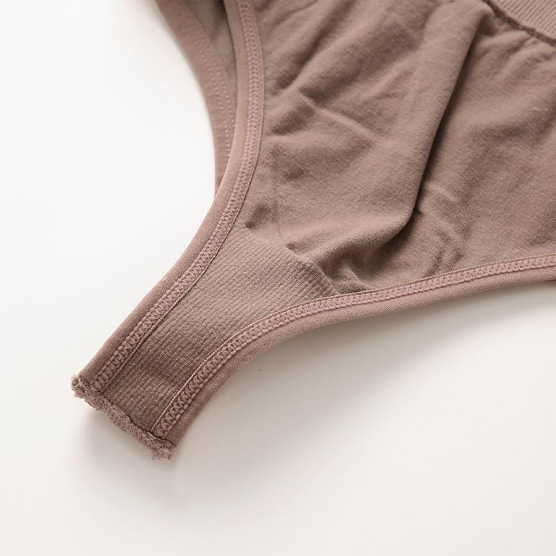 Seamless Bra Panties Set Underwear Set Women Wireless Sport Soft Padded Bras Thong Suit Backless Bralette Lingerie