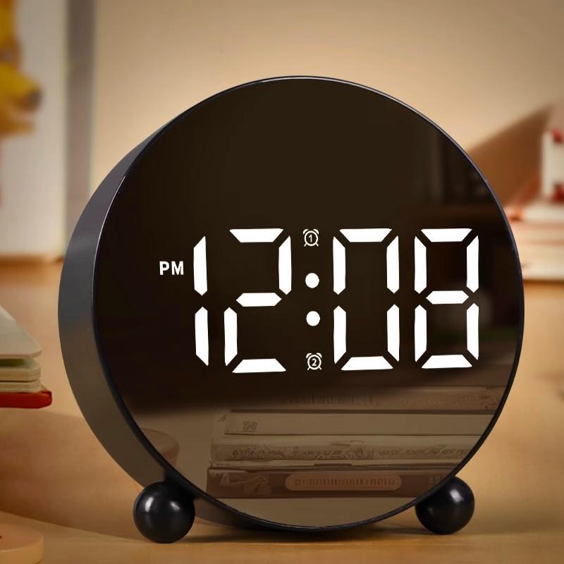 New Creative Alarm Clock Simple Electronic Clock Clock Home Bedside Clock Temperature Clock Plastic Clock