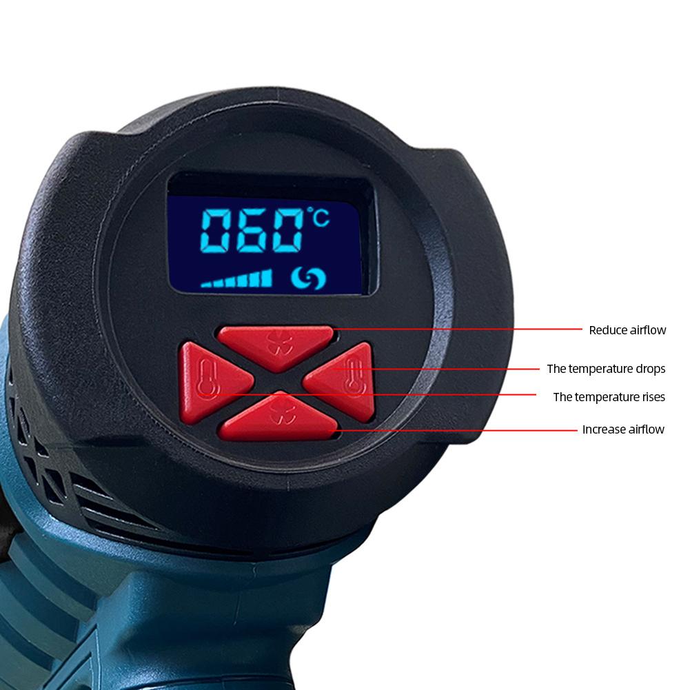 2000W Horkovzdušná pistole Stroj na horký vzduch 110V 220V Ruční elektrická horkovzdušná pistole Průmyslová horkovzdušná pistole Nástroje pro pájecí stanici se 3 tryskami