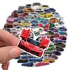 100Pcs Car Stickers Sports Car Racing Stickers Vinyl Waterproof Stickers, Party Favors for Water Bottles