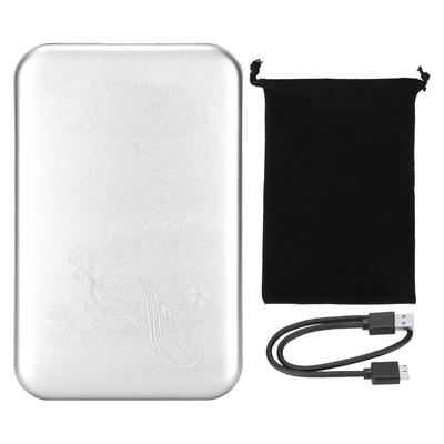 Hard Drive Enclosure 2.5in USB3.0 Support 3TB 5Gbps Transmission Aluminium Alloy Plug and Play HDD