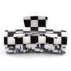 2pcs Checkerboard Grappling Hairpins with Coloured Checkered Hairpins and Black and White Checkered Shark Hairpins