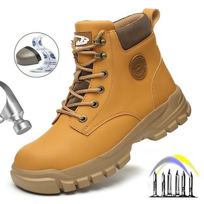 Neu Mode Arbeit Sicherheit Stiefel Für Männer Nagel Beweis Unzerstörbar Wasserdicht Stahl Kappe
