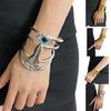 Unisex Adjustable Metal Bangle Vintage Jewelry Lightweight Retro Inspired Wrist Accessory Perfect for Gift Giving