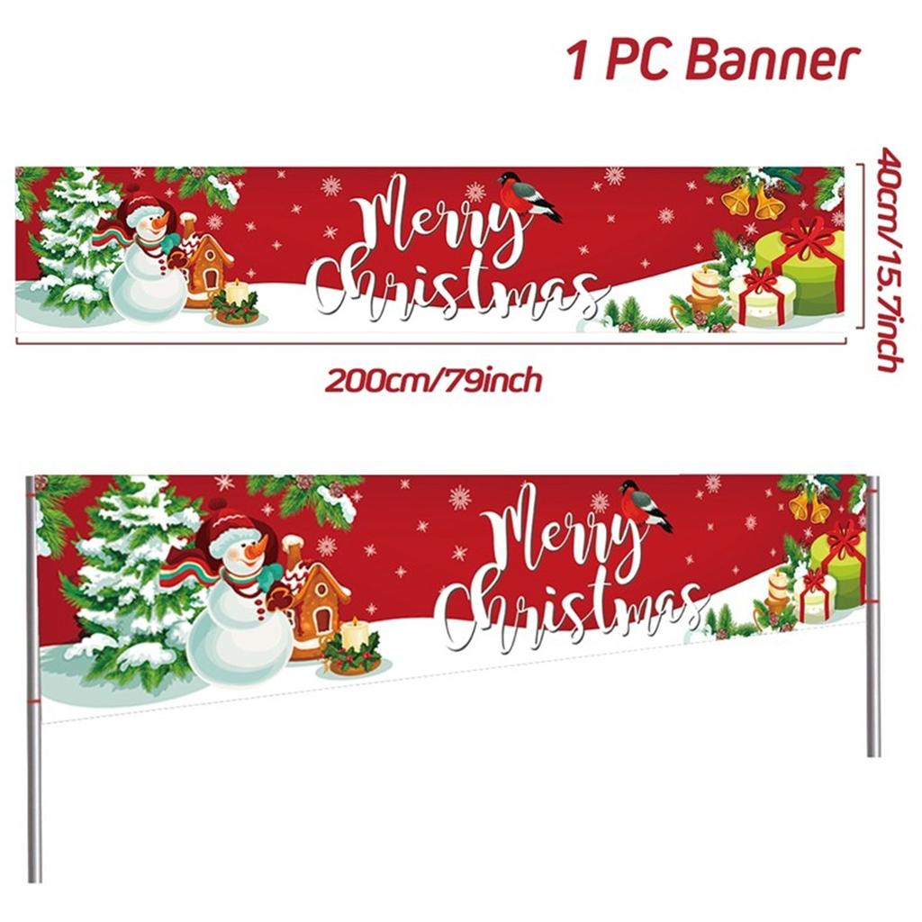 Merry Christmas Outdoor Banner Christmas Decoration for Home 2025 Xmas Ornament Navidad Natal Noel Kerst Gift Happy NewYear 2026