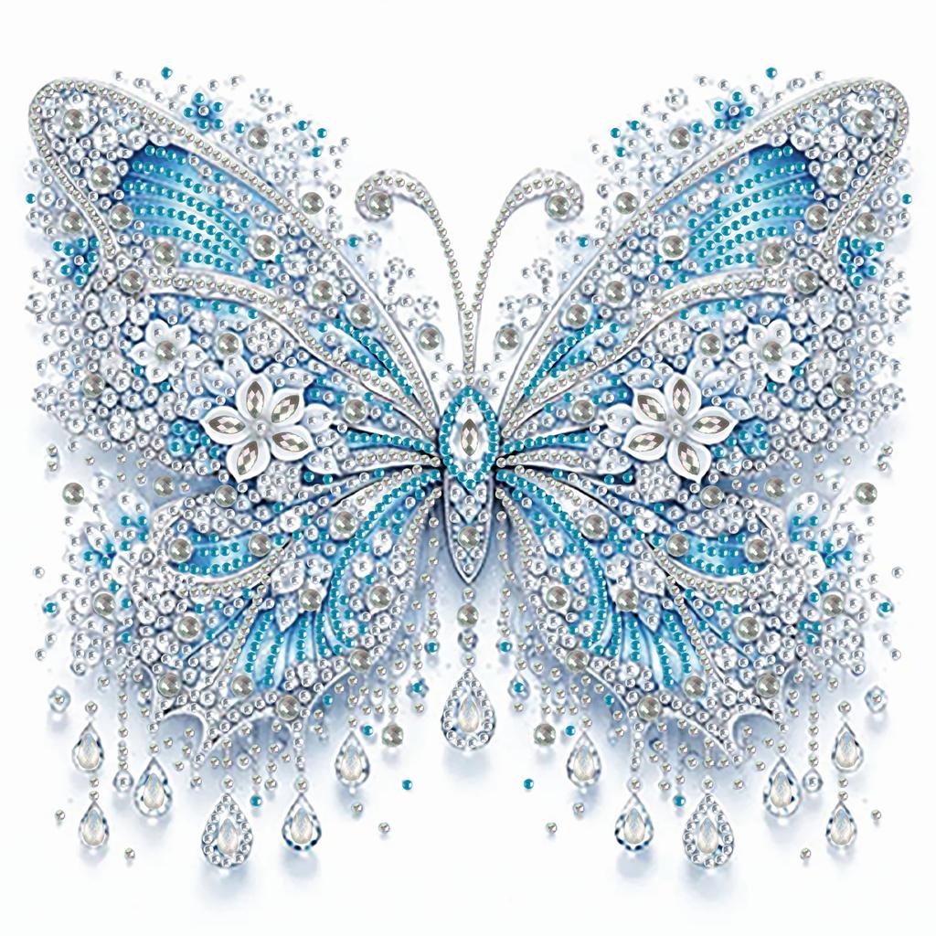 Diamond Painting Bee Butterfly Animal Kit 5D Partial Drill 30x30cm Rhinestone Canvas Wall Art