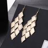 European and American Earrings, Fashionable Styles, Fashionable Metallic Exaggerated Tassels, Elegant Long Trendy Element Earrings and Pendants